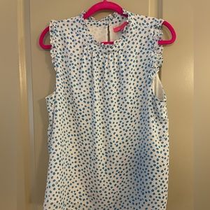 EUC Lilly Pulitzer Sleeveless Blouse Size Large